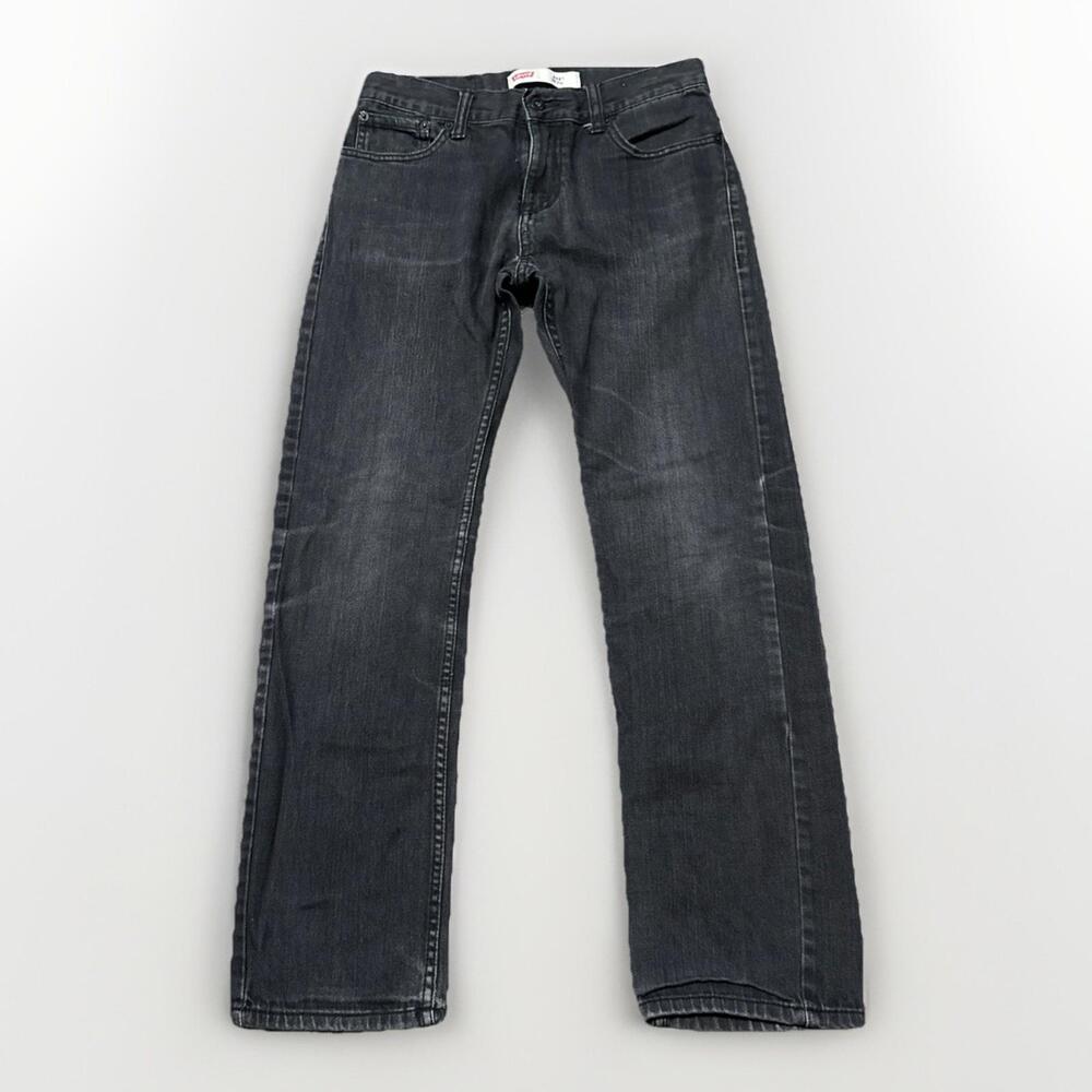 Levis 511 Jeans Youth 14 Black Denim Slim‎ Fit Stretch Comfort 28x27
